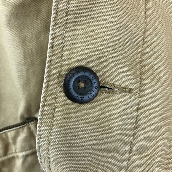 Orvis Barn Coat Jacket Tan Corduroy Collar Quilted Lining Mens XL - Picture 4 of 15